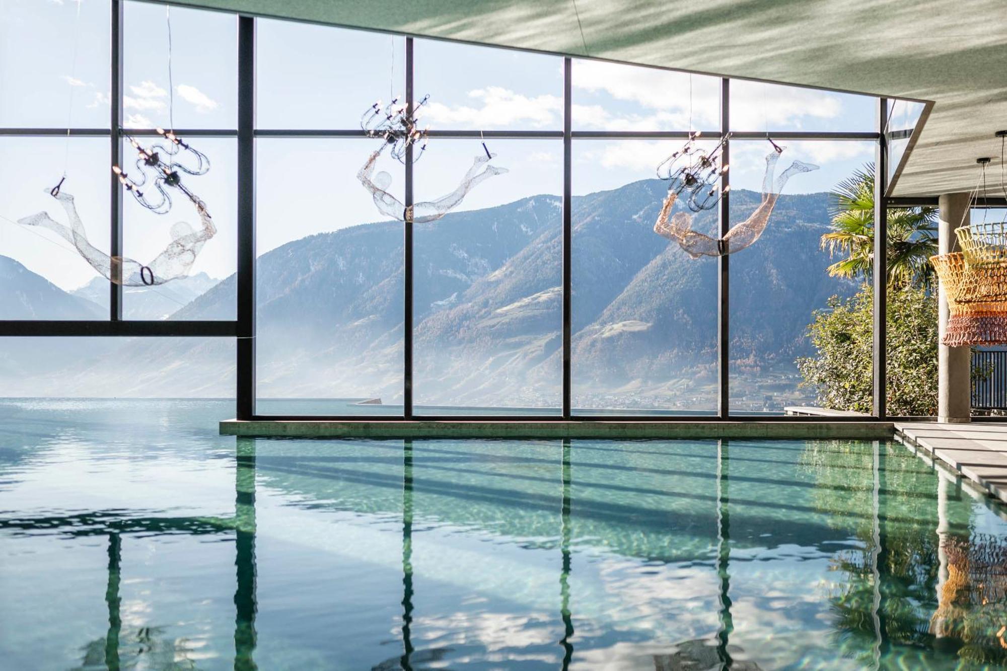 Hotel Rosengarten Schenna Bagian luar foto